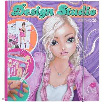 Omalovánka Top Model Design Studio June v deskách se samolepkami