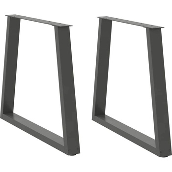 Omaxi 957352 Nohy k jídelnímu stolu ve tvaru V 2 ks antracitové 70 x 72-73,3 cm ocel