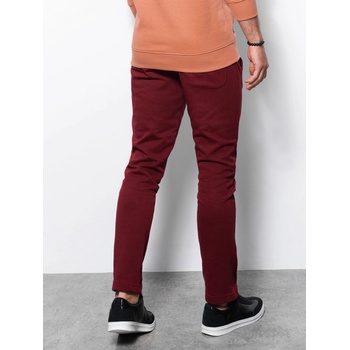 Ombre Clothing pánské tepláky Bruno bordó P946
