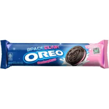 Oreo Space Dunk kakaové sušenky s náplní s příchutí jahody 110,4 g