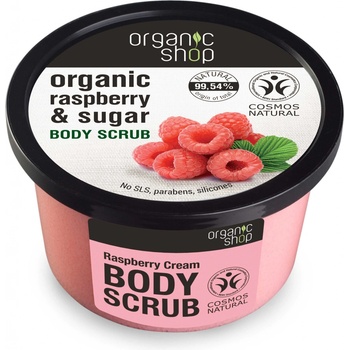 Organic Shop tělový peeling Malina 250 ml