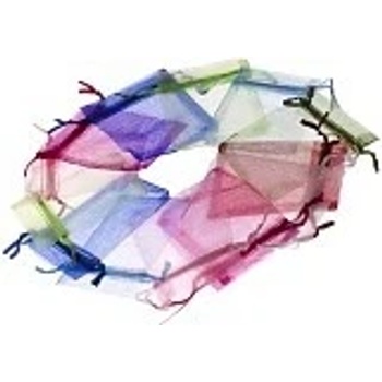 Organzový sáček mix, 10x15 cm, (5 ks)