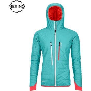 Ortovox W's Piz Boe Jacket ice winterfall modrá