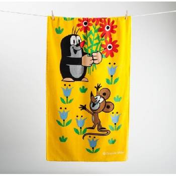 Osuška Matějovský Krtek a květiny 70 x 150 cm