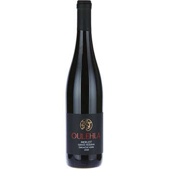 Oulehla Merlot Grand Reserva výběr z hroznů 2022 13,5% 0,75 l (holá láhev)