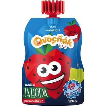 Ovocňák kapsička jablko jahoda 120 g