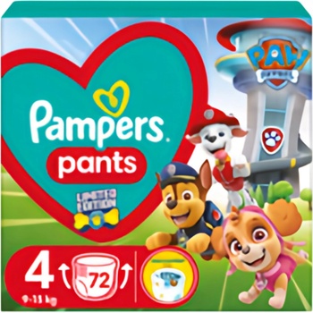 Pampers Active Baby Pants Paw Patrol 4 72 ks