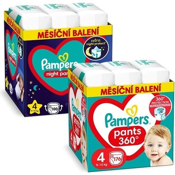 Pampers Pants 4 176 ks + Night Pants 4 100 ks