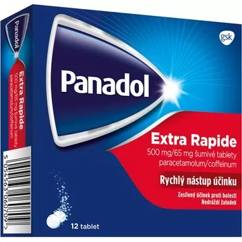 PANADOL EXTRA RAPIDE POR 500MG/65MG TBL EFF 12 I