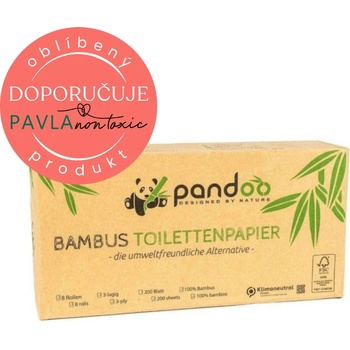 PANDOO Bambusový 3-vrstvý 8 ks