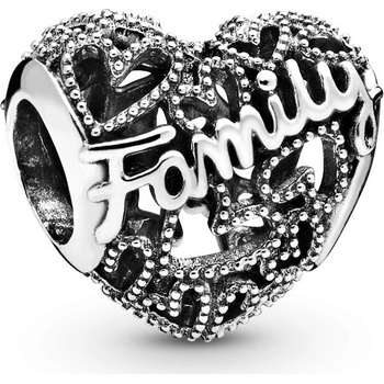 Pandora Stříbrný korálek Srdce rodiny 798571C00