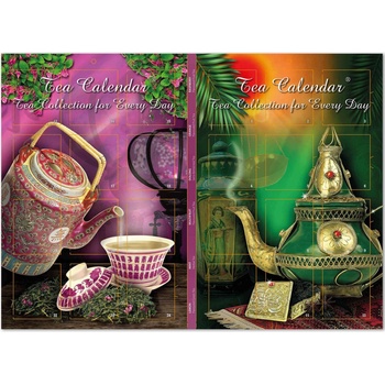 Pangea Tea Čajový adventní kalendář růžovo zelený 24 g