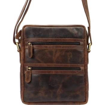 Pánská kožená taška přes rameno hnědá GT212