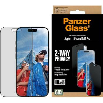 PanzerGlass Privacy Apple iPhone 17/16 Pro s instalačním rámečkem PG93414