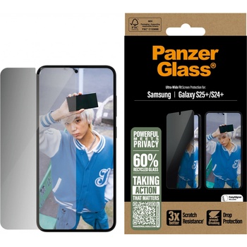 PanzerGlass tvrzené sklo E2E Privacy, Samsung Galaxy S25+ PGRPUWFG37942
