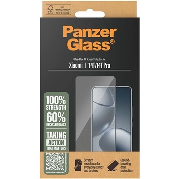 PanzerGlass tvrzené sklo Edge-to-Edge, Xiaomi 14T/14T Pro PGRNUWFG58319