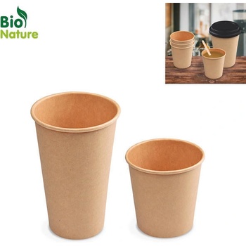 Papírový kelímek hnědý 420 ml, L Ø 90 mm 76442