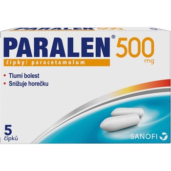 PARALEN RCT 500MG SUP 5