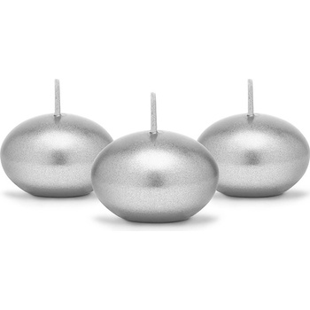 Paris Dekorace Plovoucí metalicky stříbrná 4 cm