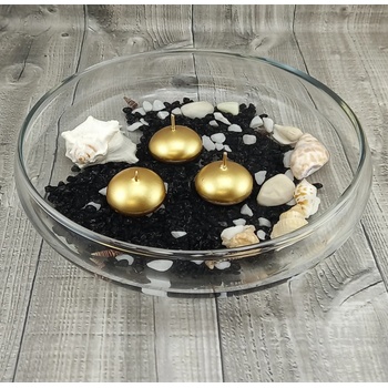 Paris Dekorace Plovoucí zlatá metalická 4 cm