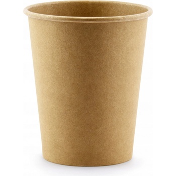 PartyDeco Papírové kelímky přírodní 220 ml