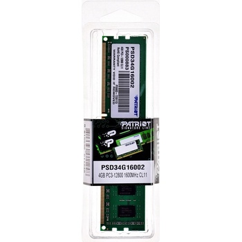 Patriot DDR3 4GB 1600MHz CL11 PSD34G160081