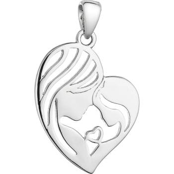 Pavona Stříbrný přívěsek srdce matka a dítě 64002