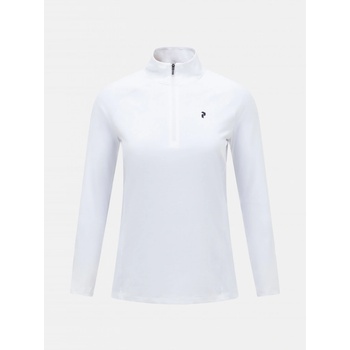 Peak Performance mikina W HALF ZIP BASELAYER bílá