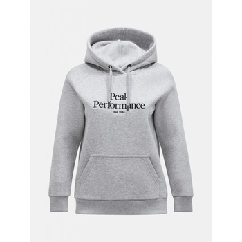 Peak Performance mikina W ORIGINAL HOOD MED GREY MEL