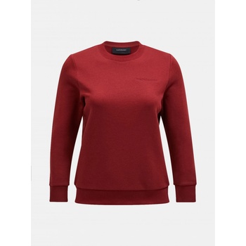 Peak Performance mikina W ORIGINAL SMALL LOGO CRE červená