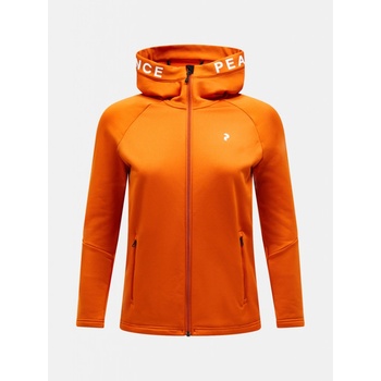 Peak Performance mikina W RIDER ZIP HOOD GOLD FLAME