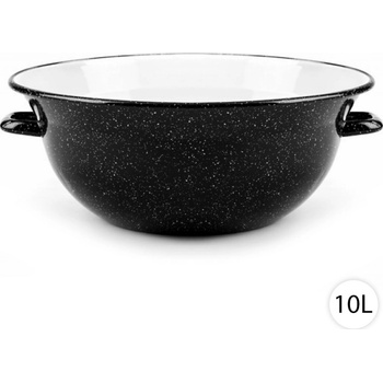 Perfect Home Smaltovaná miska Vandlík černá 10 l 42cm