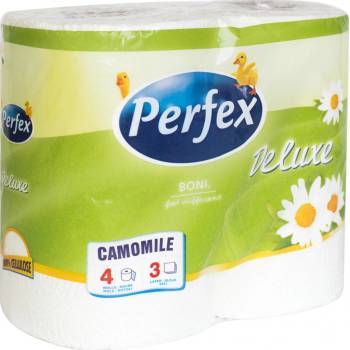 Perfex heřmánek De Luxe 3-vrstvý 4 ks