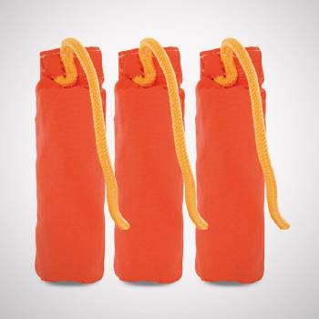 Pešek z přírodního materiálu oranžový velký 1ks