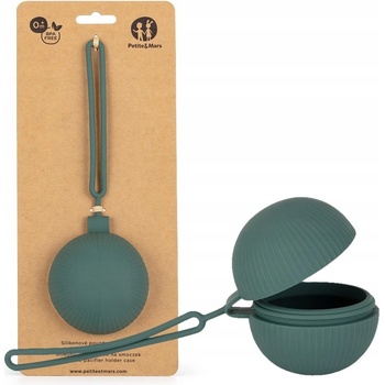 Petite&Mars pouzdro silikon na dudlík Misty Green