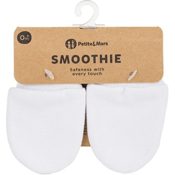 Petite & Mars Rukavičky kojenecké Smoothie Infinity White