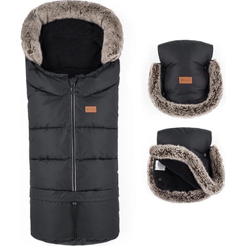 Petite&Mars Set zimní Arctic 4v1 Furry Forever Black