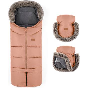 Petite&Mars zimní set Arctic 4v1 Furry Pastel Peach