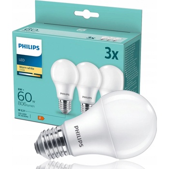 Philips 775490 LED žárovka E27 8W teplá bílá