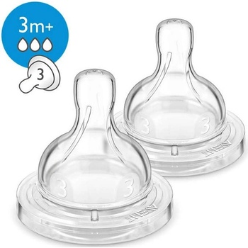 Philips Avent Dudlík Anti-colic/Classic+ 3 střední průtok 2 ks Bílá