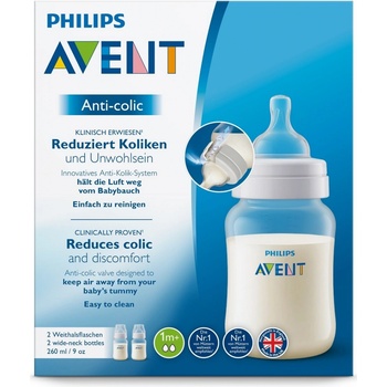 Philips Avent Láhev Anticolic 2 ks bílá 260 ml
