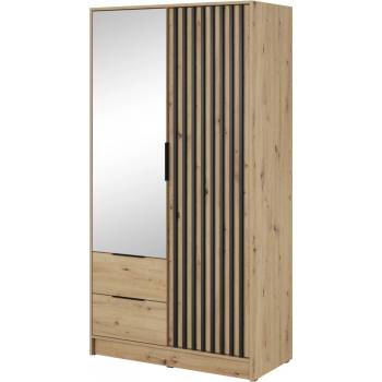 Piaski Nelly 105 cm zrcadlo dub artisan / černá