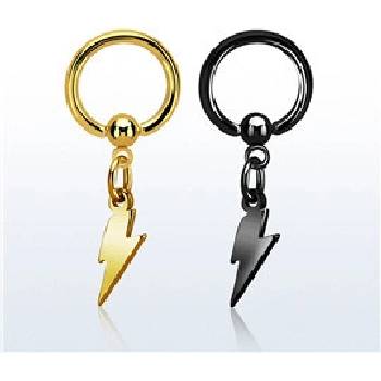 Piercingate Kruh blesk PKR00160 Černá