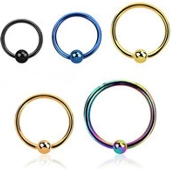 Piercingate piercing kroužek PKR00125 Zlatá