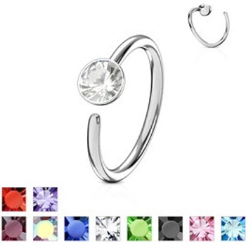Piercingate piercing kroužek PKR00131 čirá