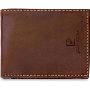 Pierre Cardin kožená Pánská pánská tenká peněženka hnědá