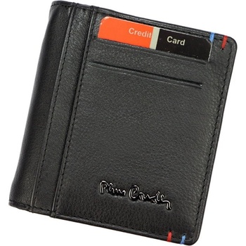 Pierre Cardin Luxusní černá kožená peněženka dolarovka TILAK22