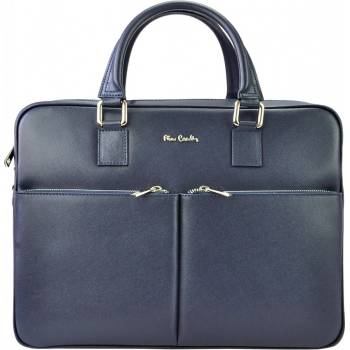 Pierre Cardin pánská kožená aktovka FRZ 1639 Frenzy modrá