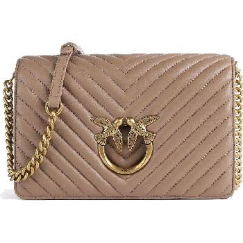 Pinko dámská kožená crossbody kabelka