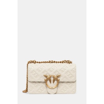 Pinko kožená kabelka 100074 A1YB 100074.A1YB béžová